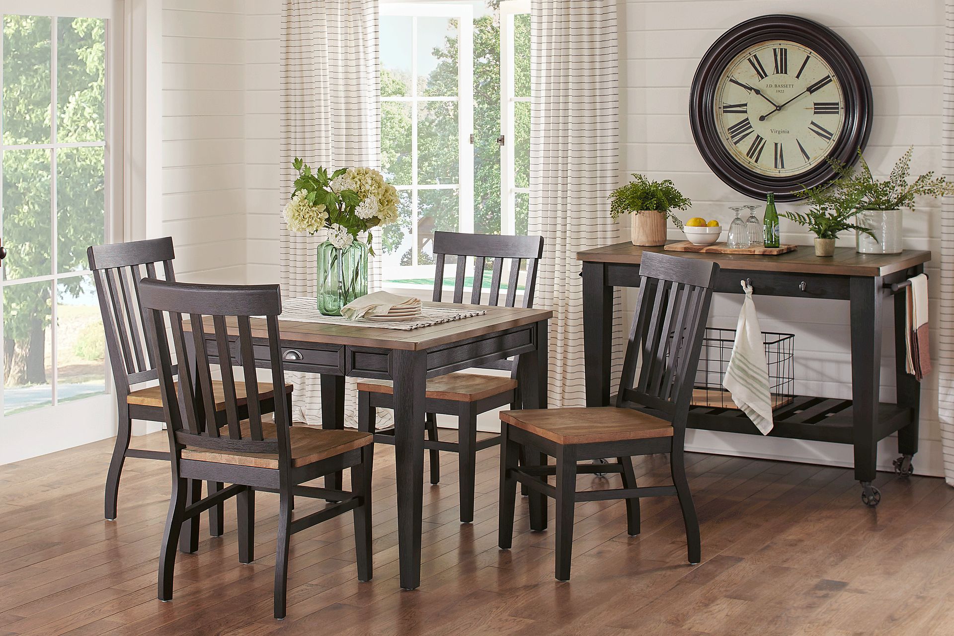 Keston Black Square Dining Table - Image 2