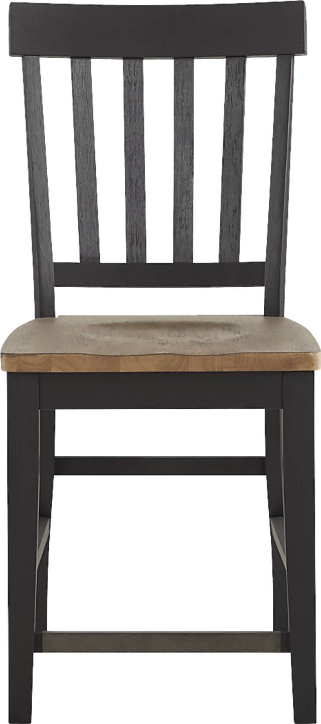 Keston Black 5 Pc Square Counter Height Dining Room - Thumbnail - Image 5