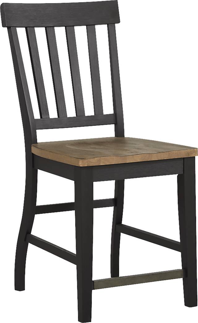 Keston Black 5 Pc Square Counter Height Dining Room - Thumbnail - Image 4