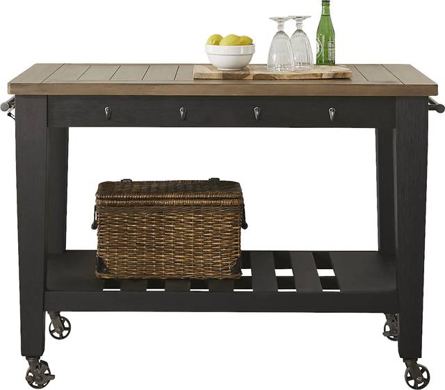 Keston Black Kitchen Cart - Thumbnail - Image 3