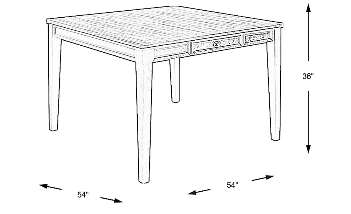 Keston Black Square Counter Height Dining Table