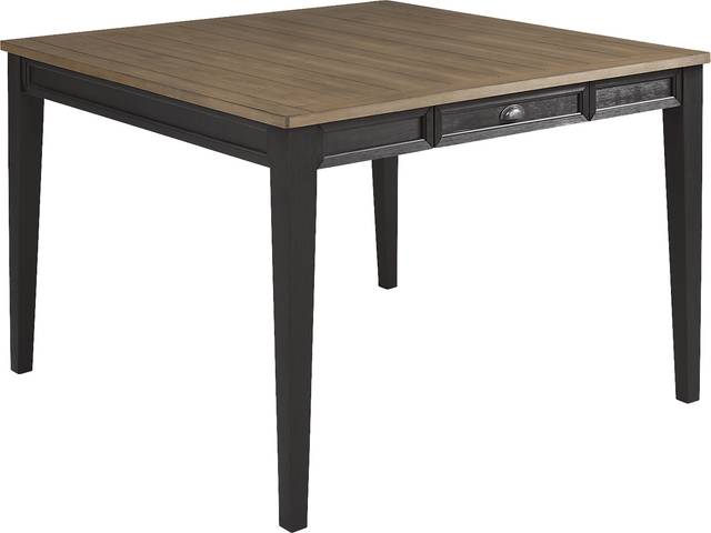 Keston Black Square Counter Height Dining Table - Thumbnail - Image 1