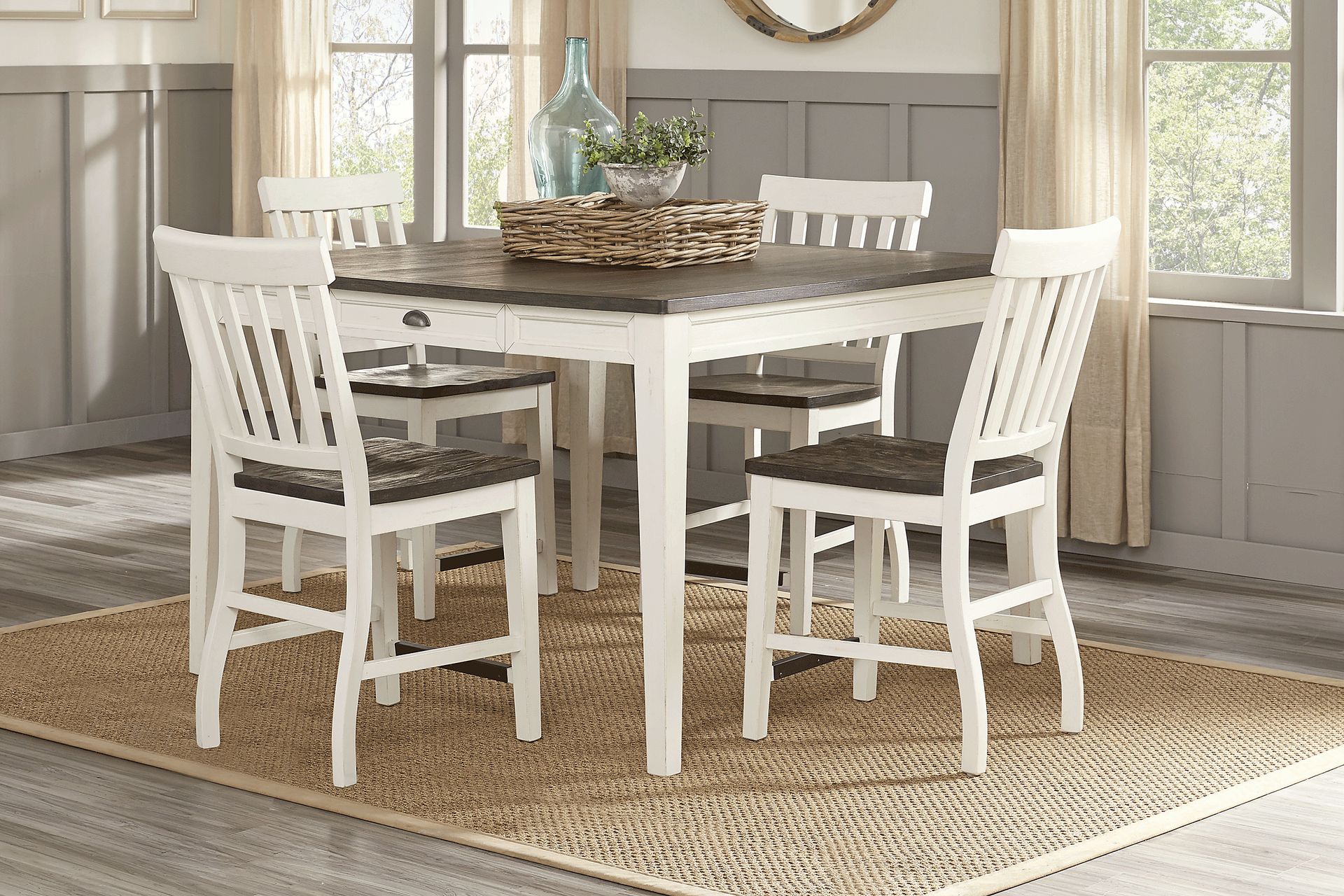Keston White Counter Height Stool - Image 2