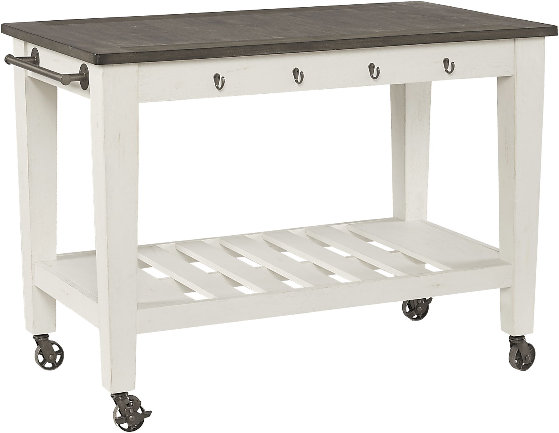 Keston White Kitchen Cart - Image 1