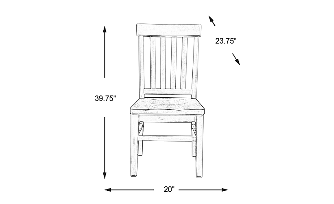 Keston White Side Chair