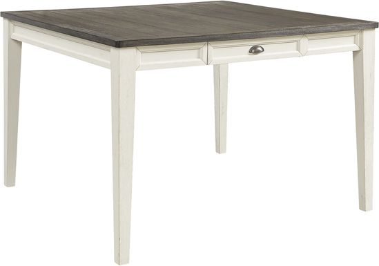 Keston White Square Counter Height Dining Table