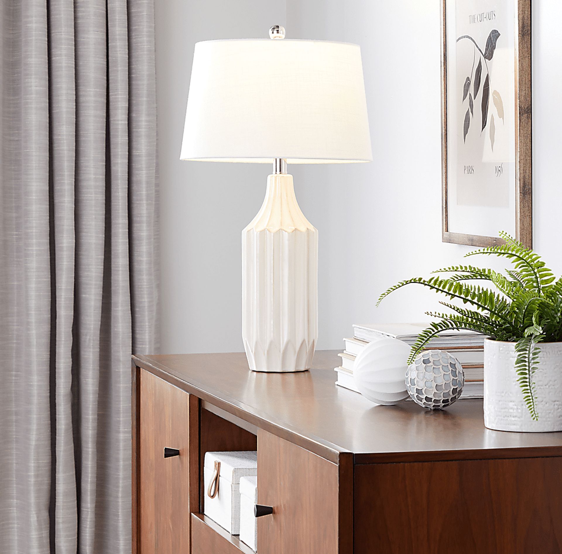Keswick Land Cream Lamp - Image 2