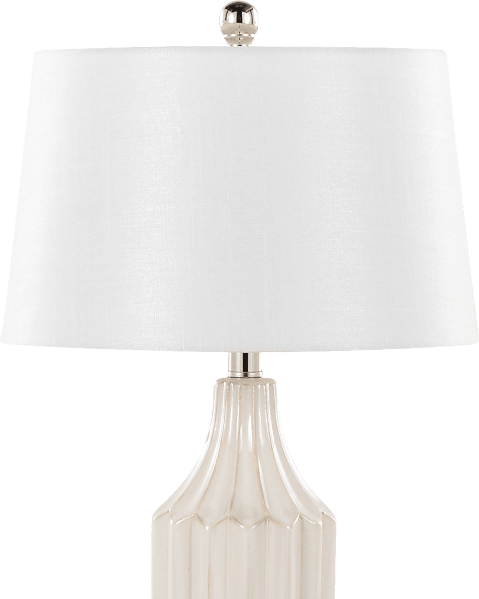 Keswick Land Cream Lamp - Image 4