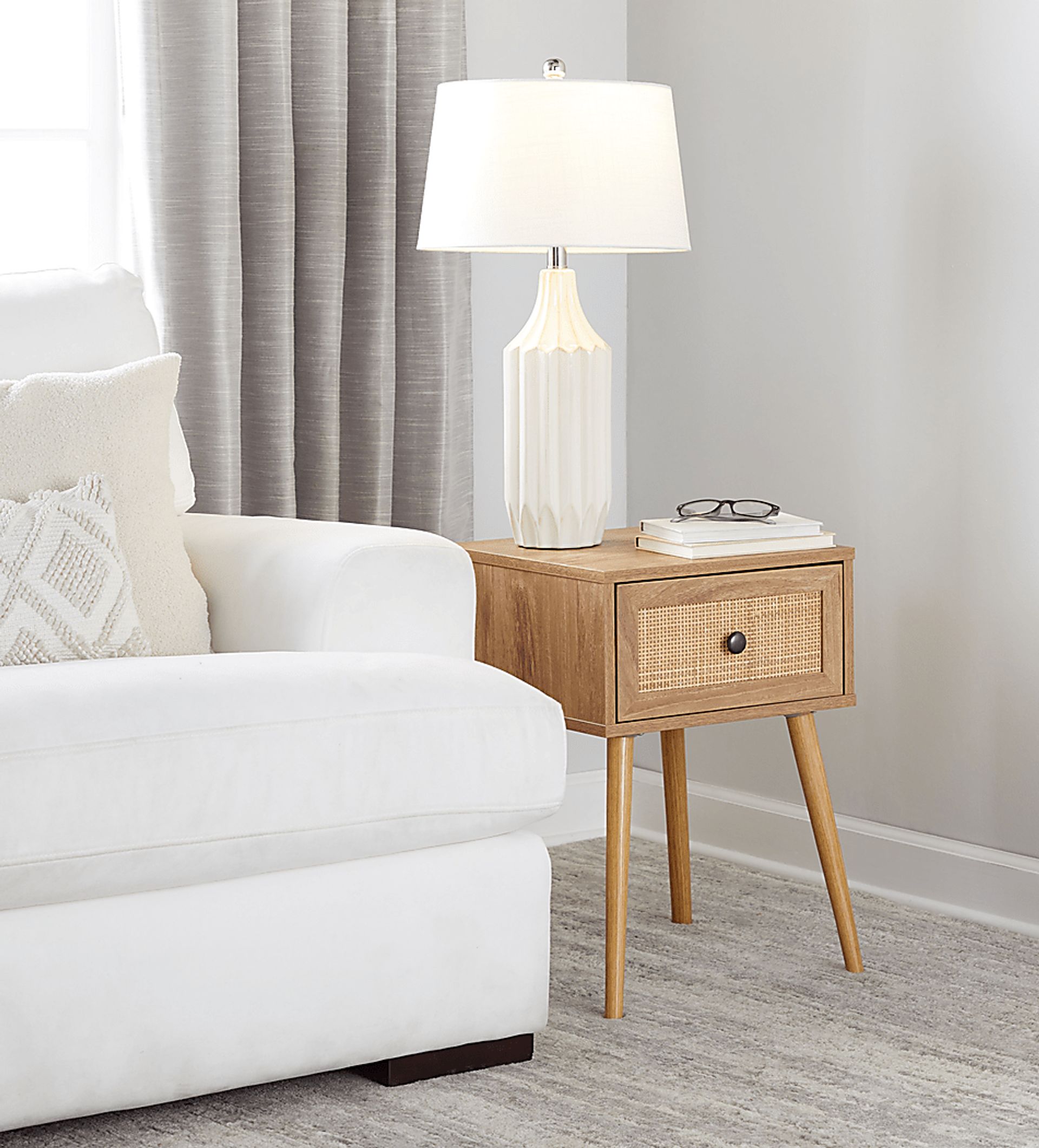 Keswick Land Cream Lamp - Image 6