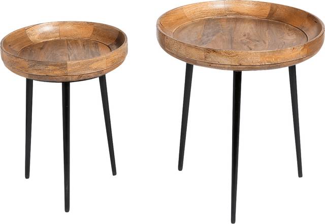 Ketell Brown Nesting Tables, Set of 2 - Thumbnail - Image 1