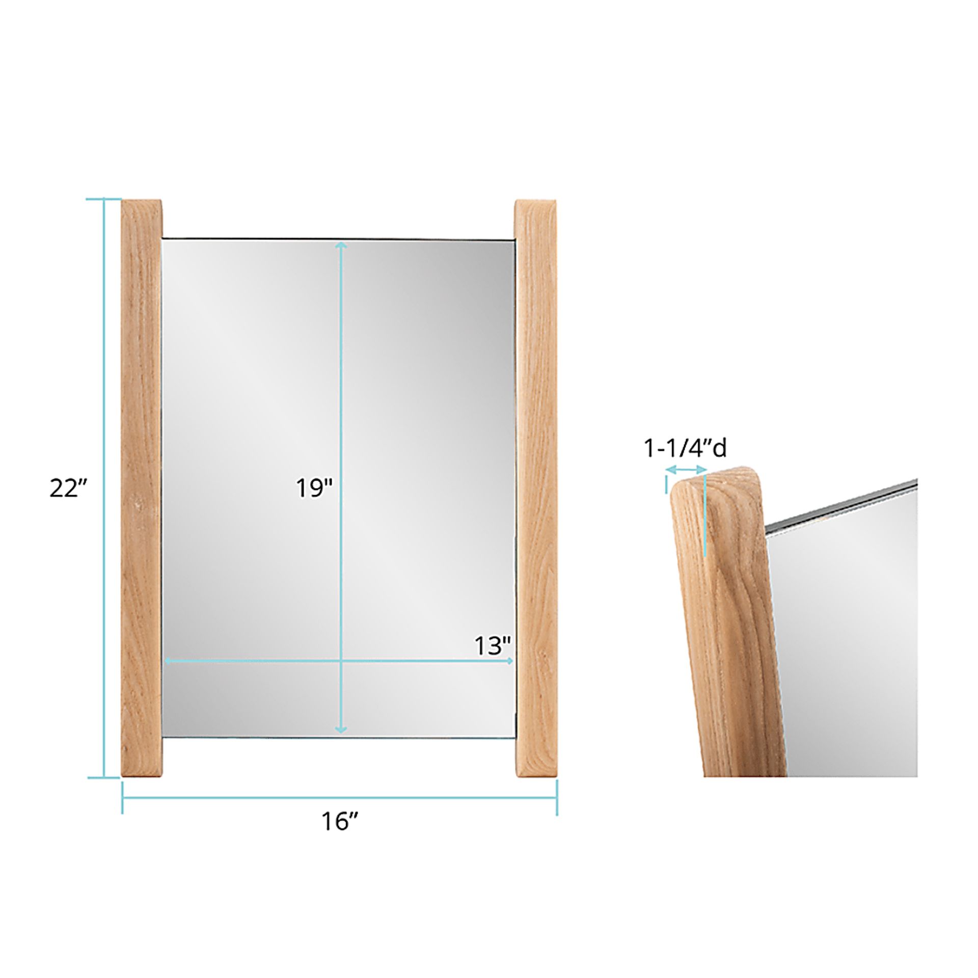 Ketet Brown Small Vanity Mirror - Image 7