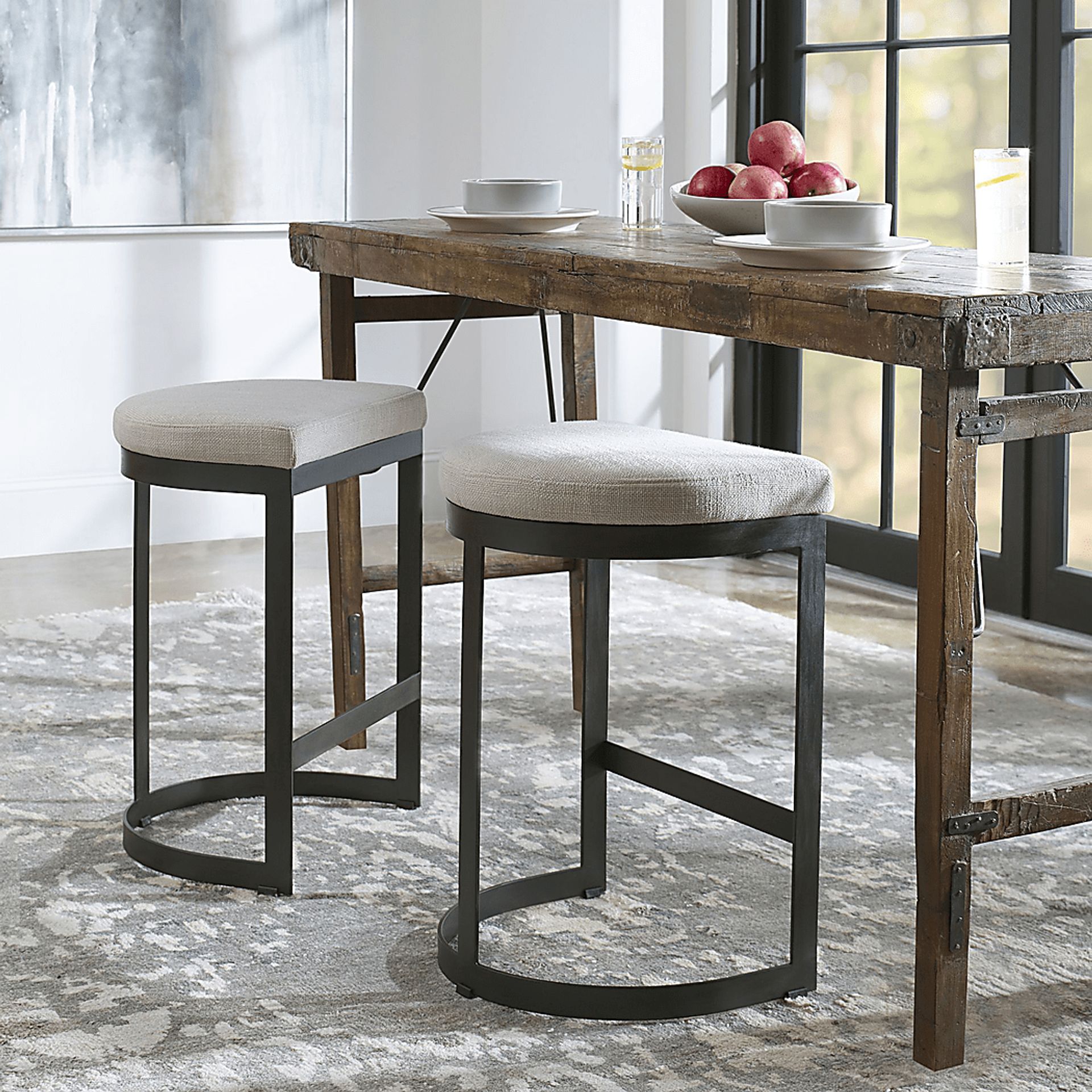 Ketton White Counter Height Stool - Image 4