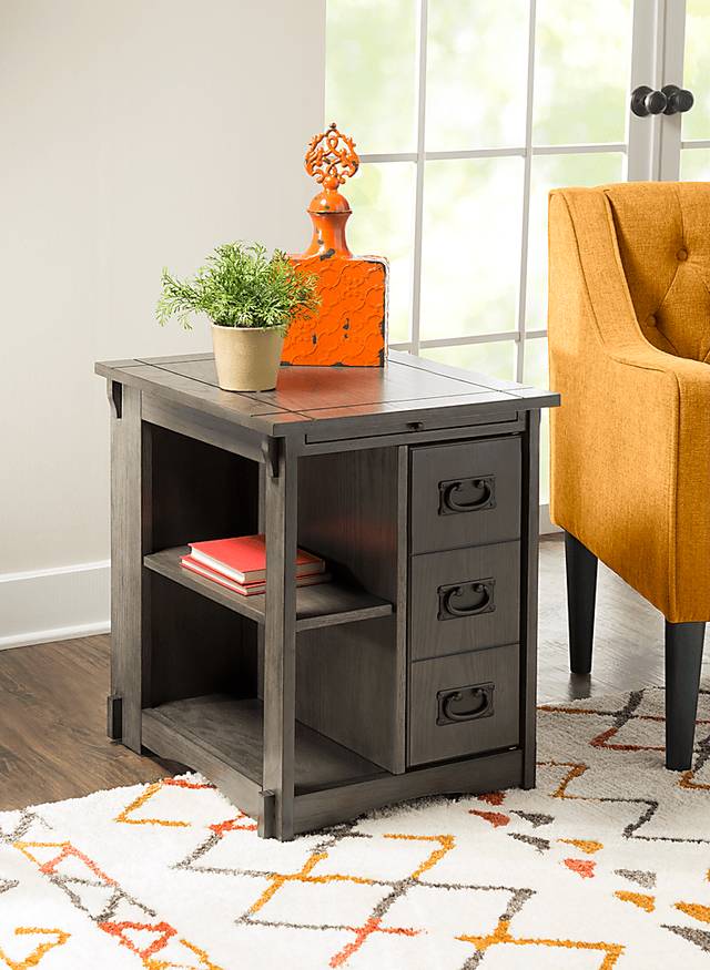 Ketura Gray End Table - Thumbnail - Image 2
