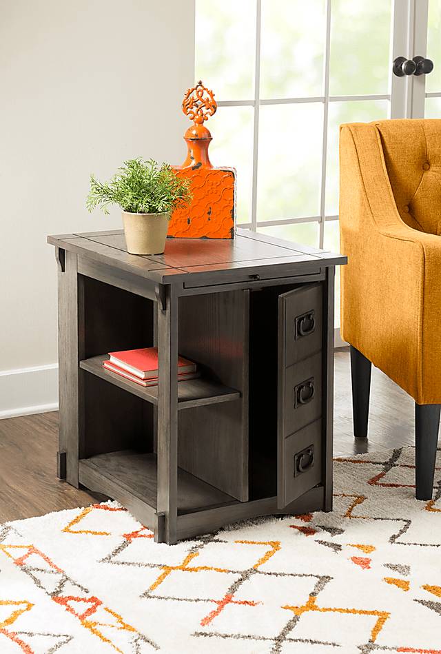 Ketura Gray End Table - Thumbnail - Image 3
