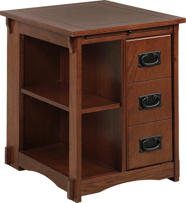 Ketura Oak End Table - Thumbnail - Image 1
