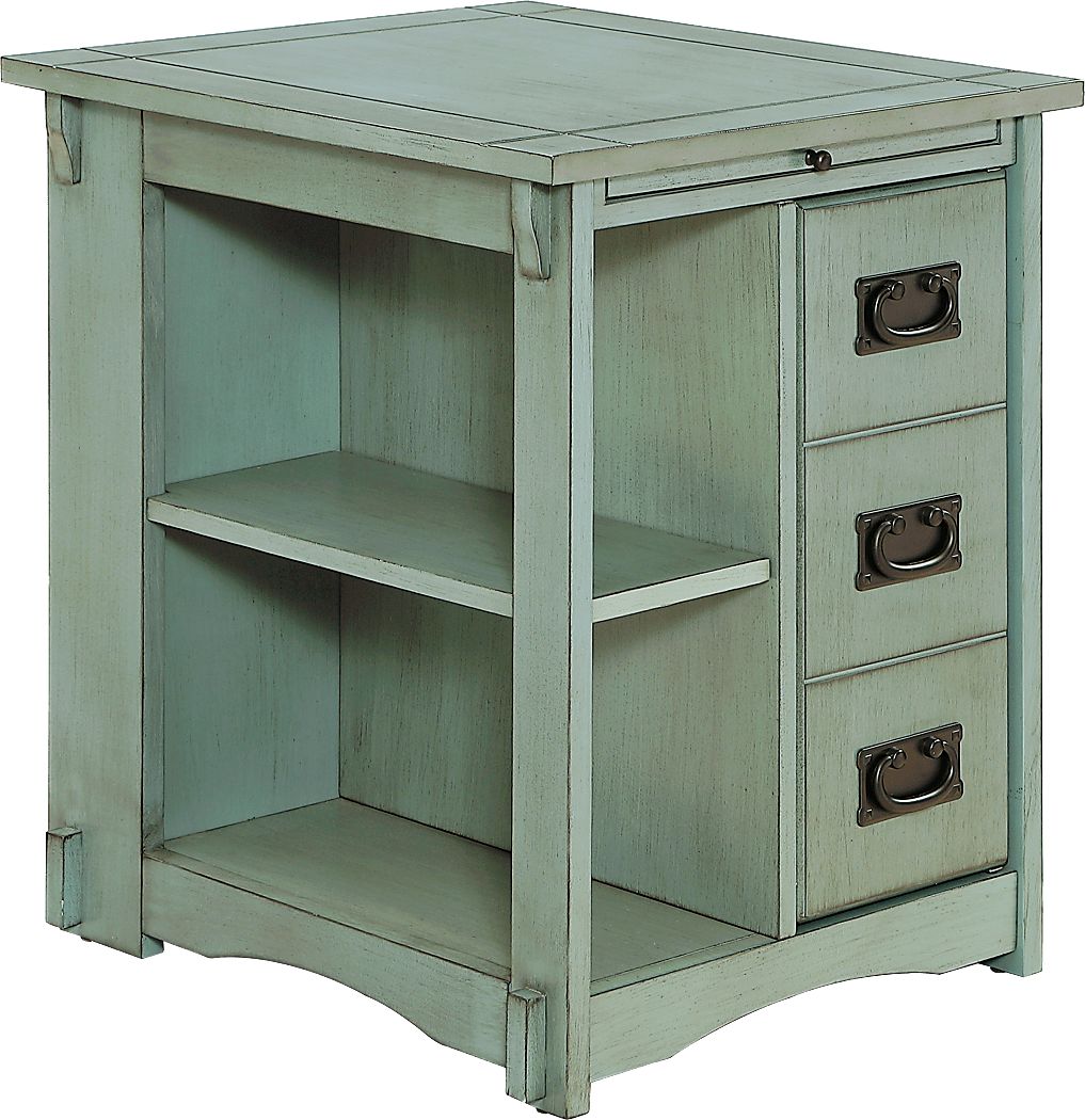 Ketura Teal End Table Rooms To Go
