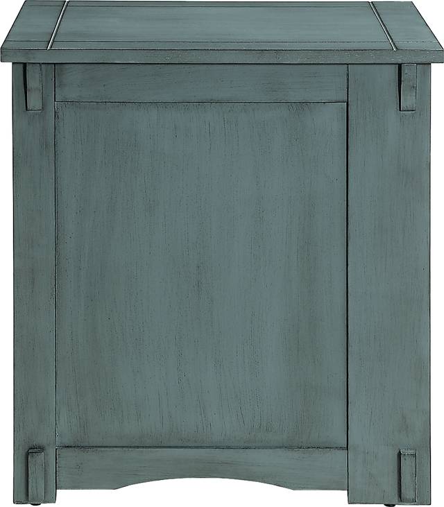 Ketura Teal End Table - Thumbnail - Image 3
