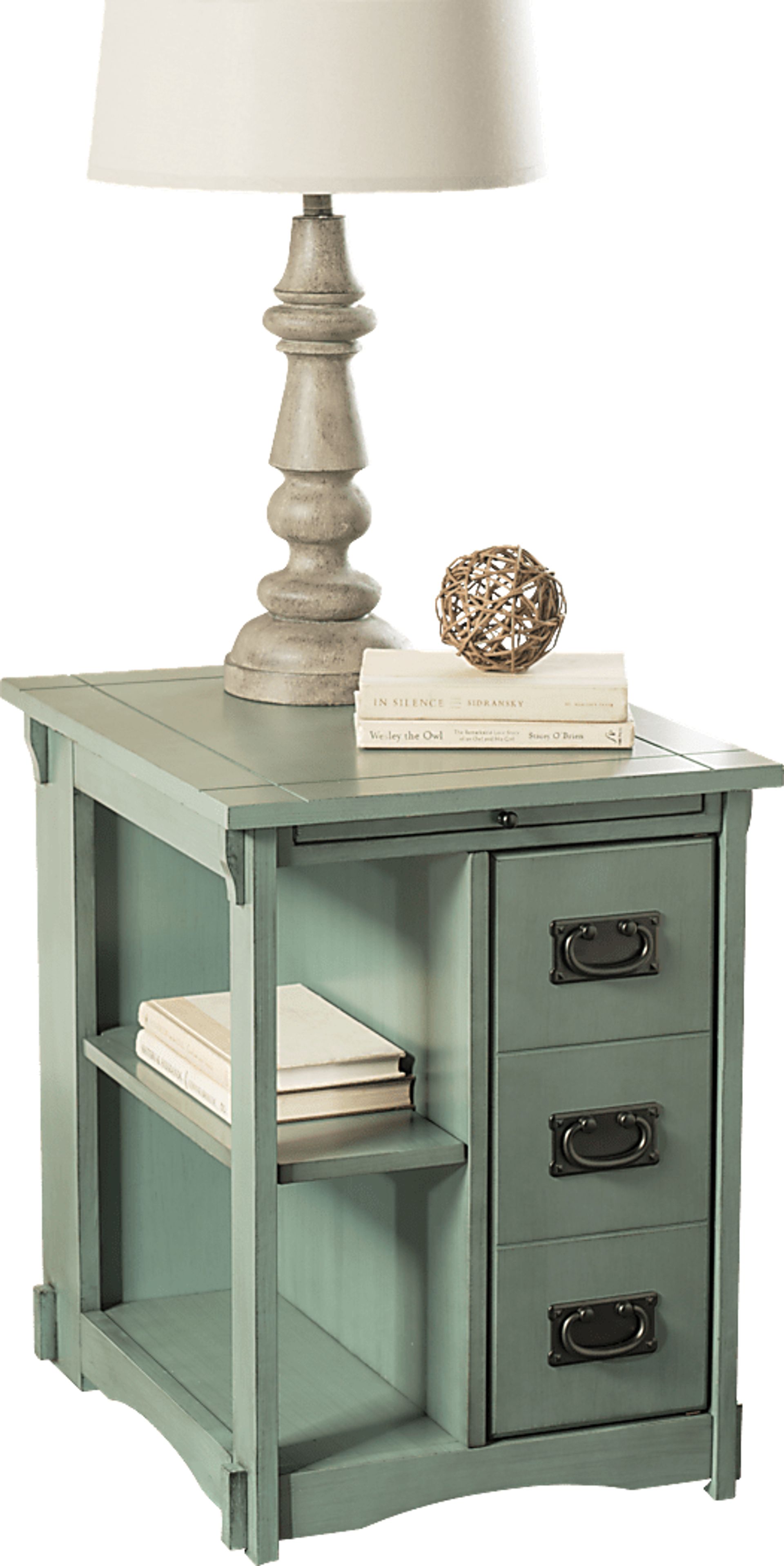 Ketura Teal End Table - Image 1