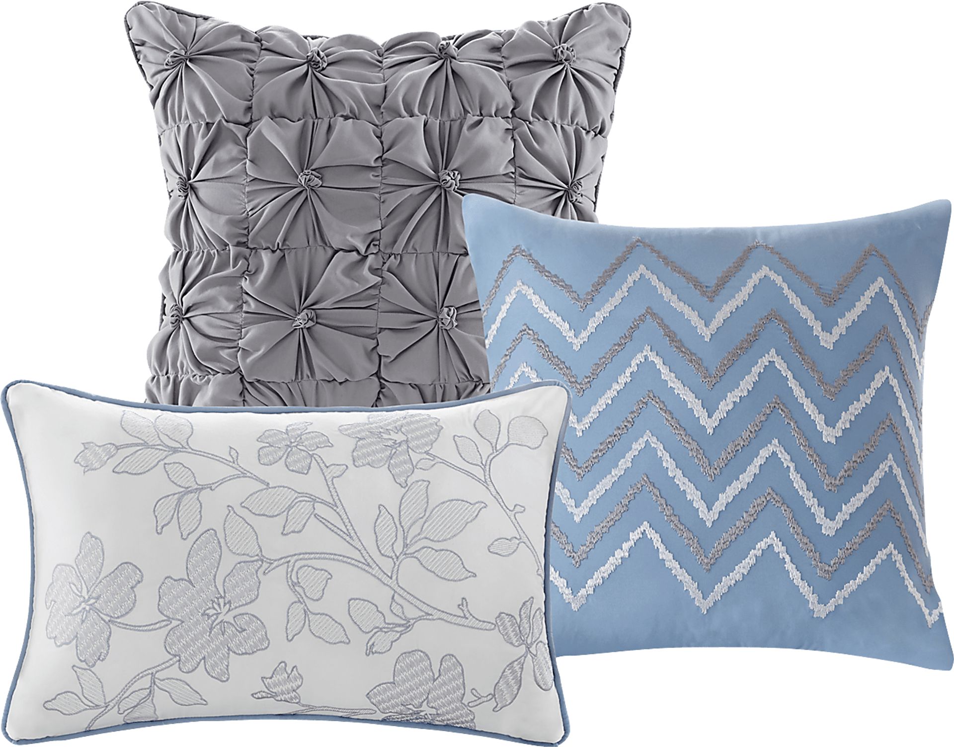 Keudel Blue 6 Pc King/California King Coverlet Set - Image 3
