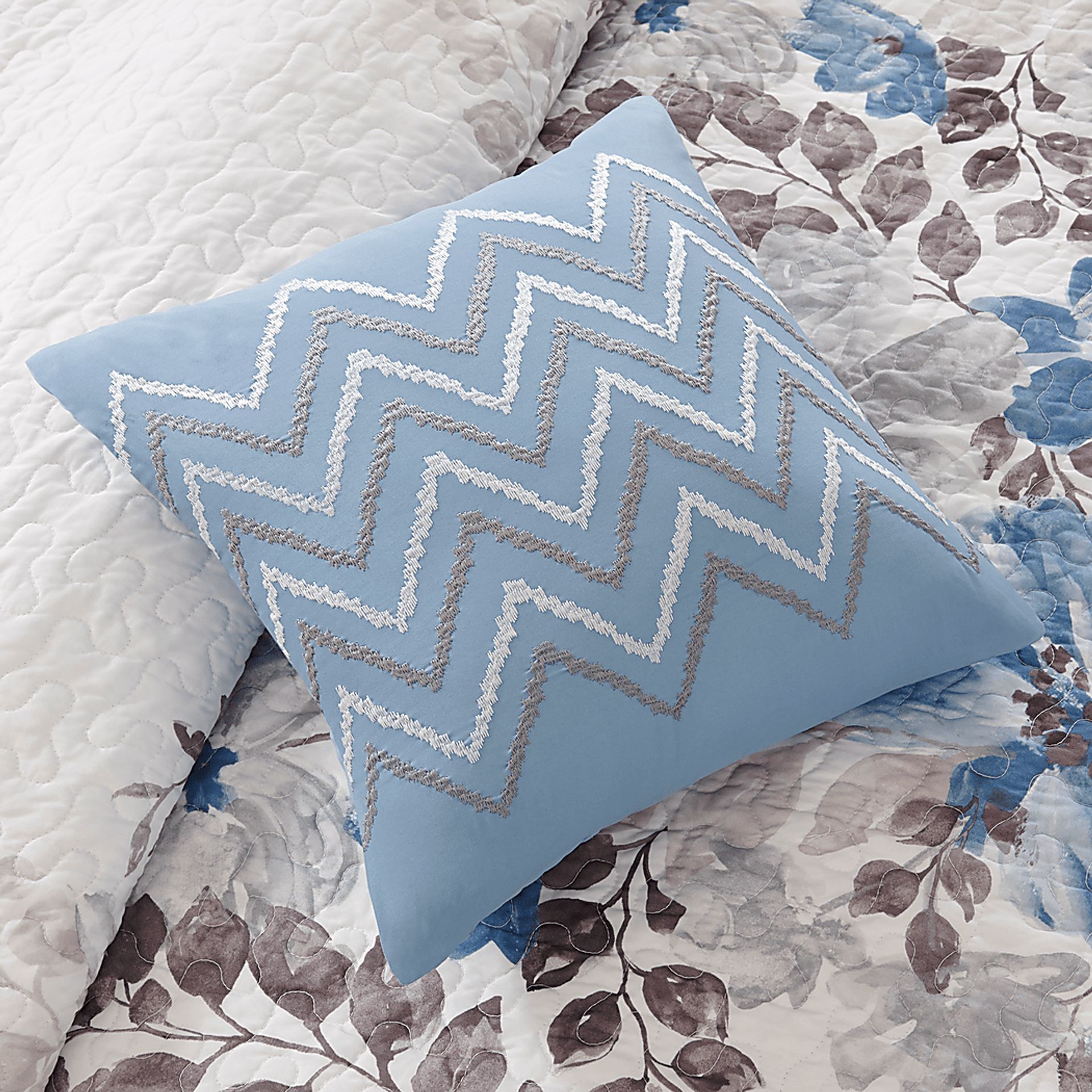 Keudel Blue 6 Pc King/California King Coverlet Set - Image 4