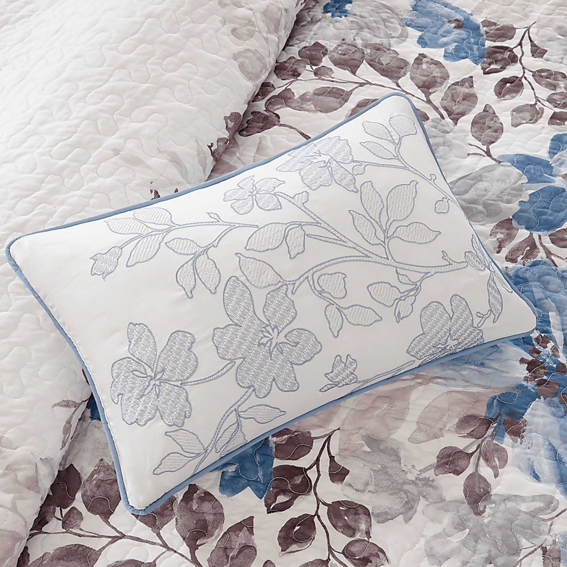 Keudel Blue 6 Pc King/California King Coverlet Set - Image 5