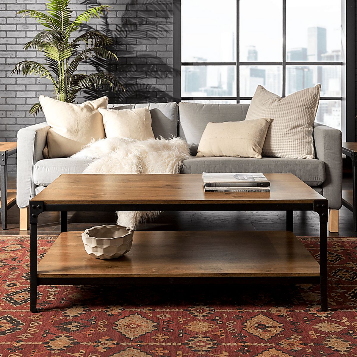 Keuren Barnwood Brown Cocktail Table | Rooms to Go
