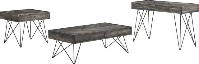 Kewen Gray Console Table - Thumbnail - Image 3