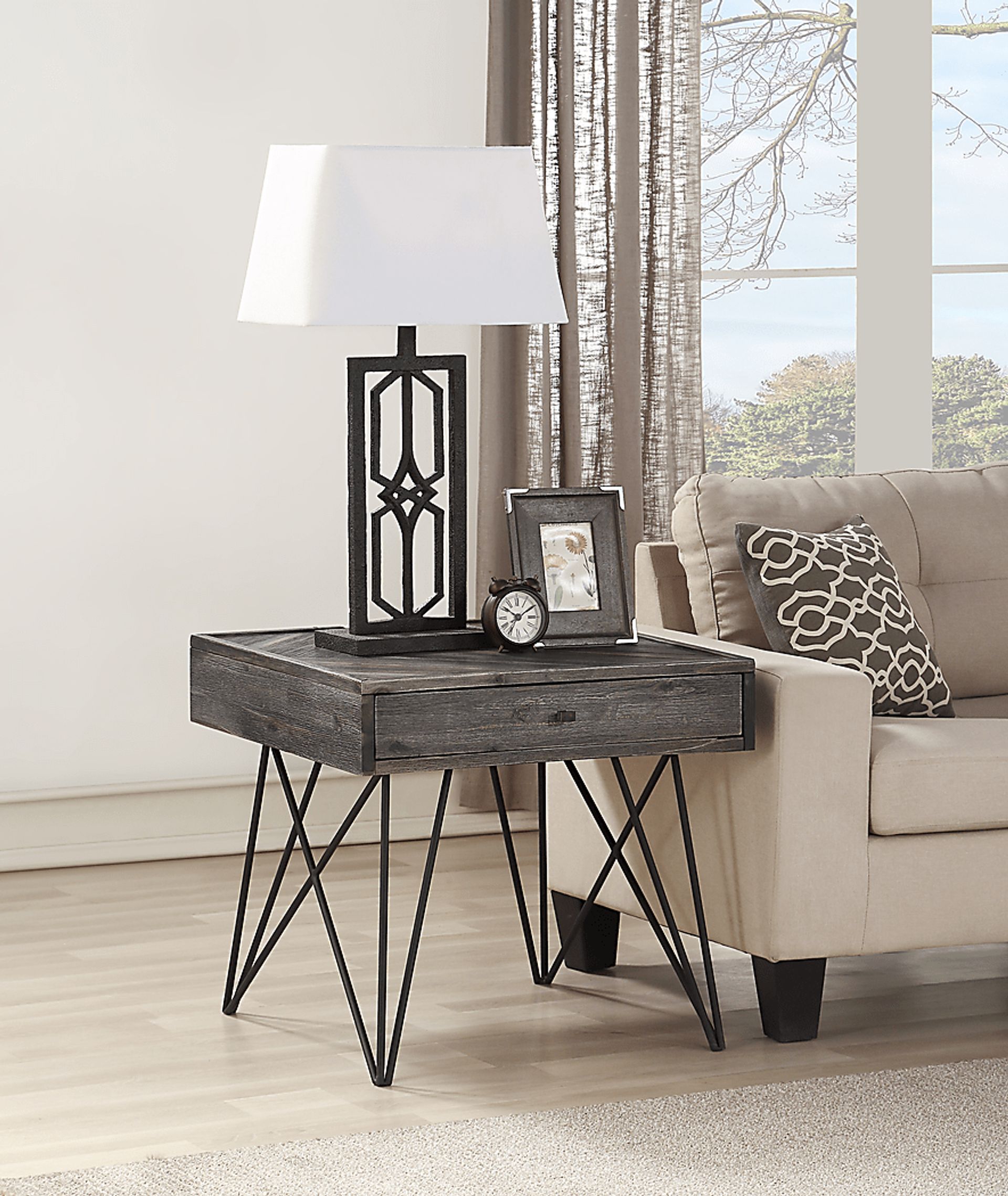 Kewen Gray End Table - Image 5