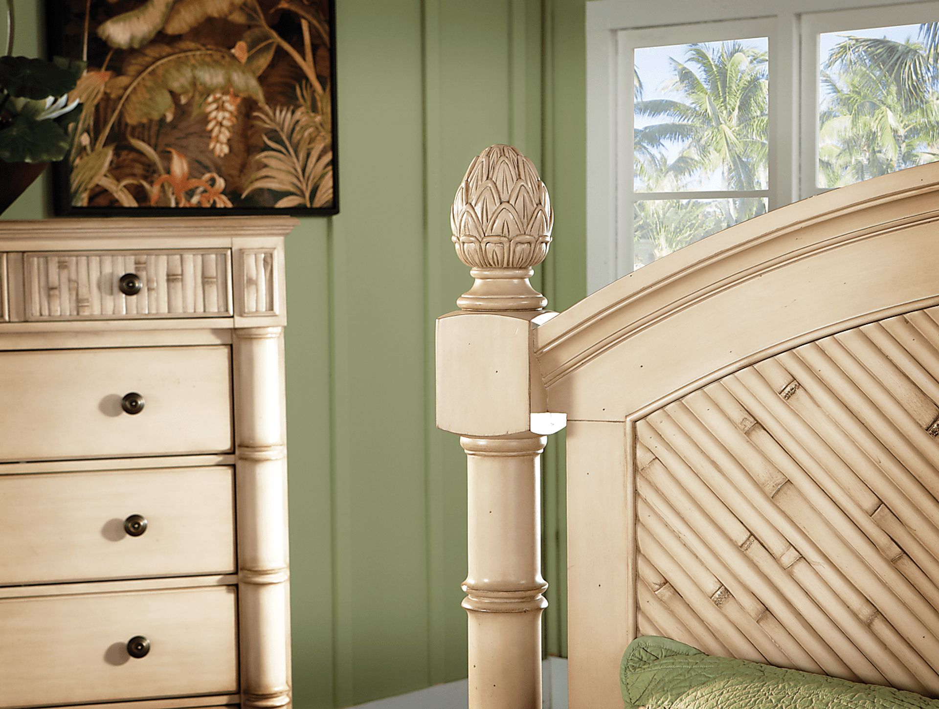 Key Royale Cream 3 Pc King Bed - Image 2
