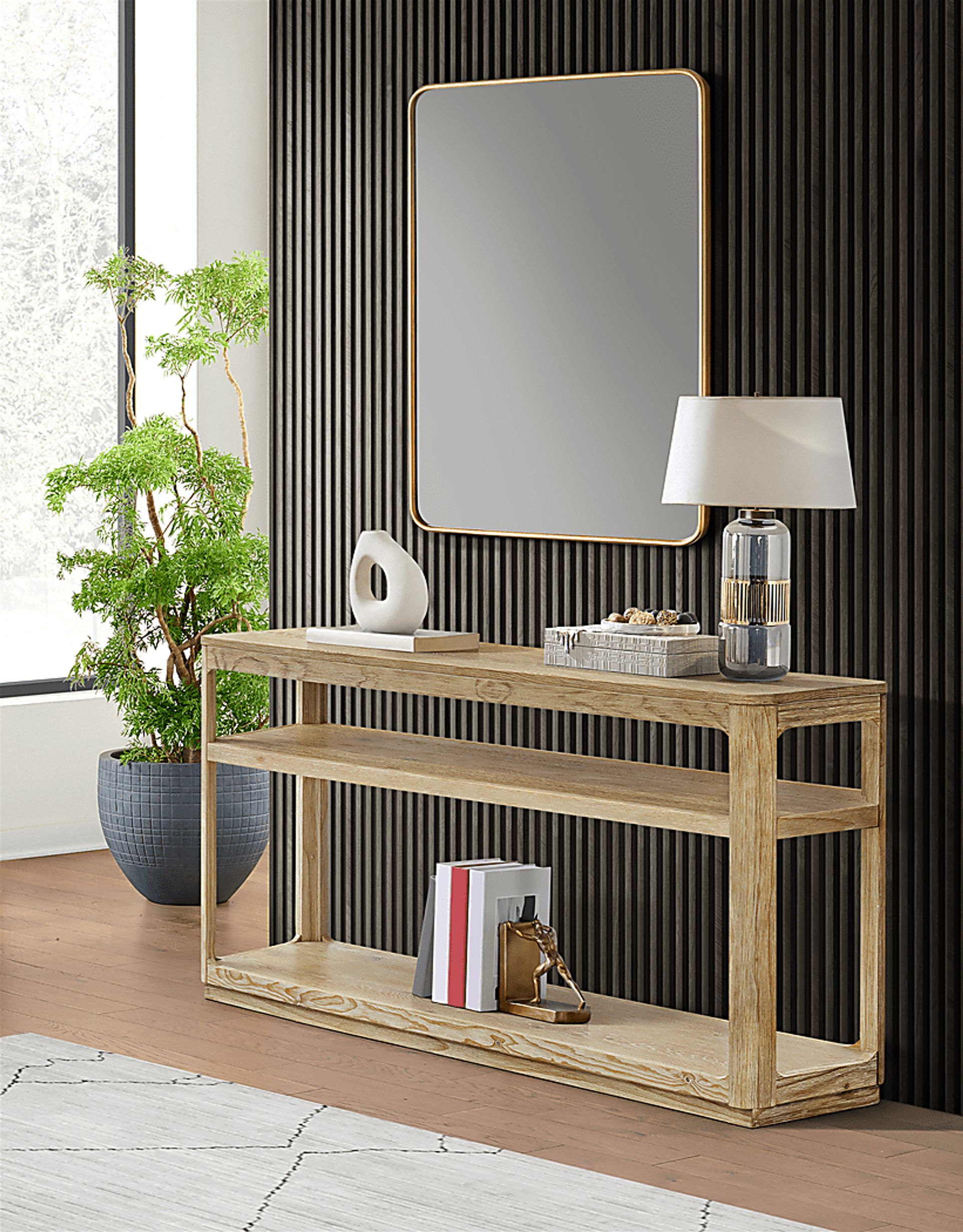 Keyhan Natural Sofa Table - Image 2