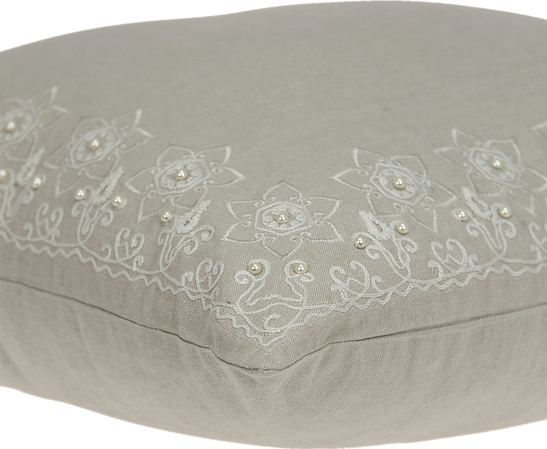 Keyon Beige Accent Pillow - Image 4