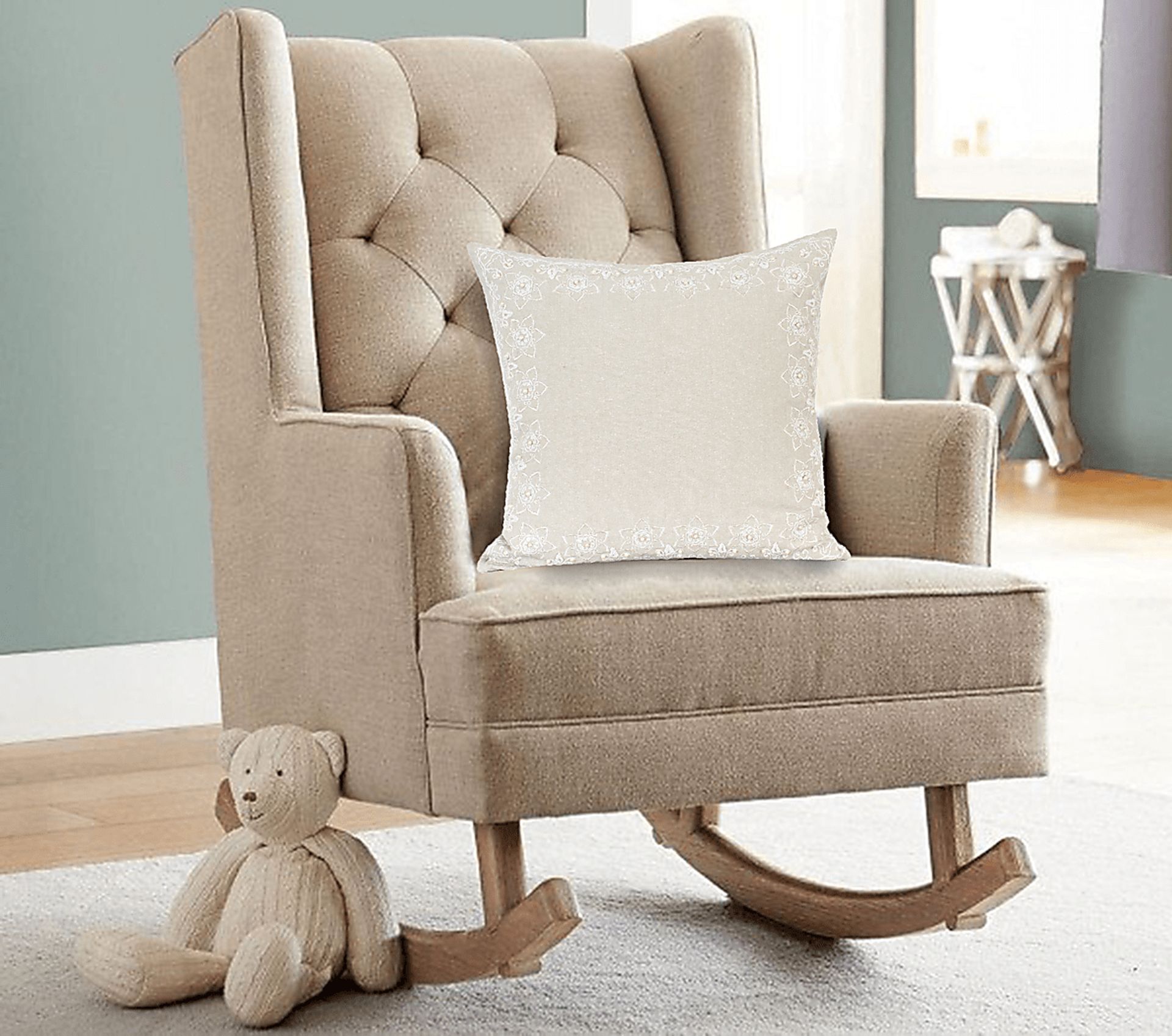 Keyon Beige Accent Pillow - Image 6