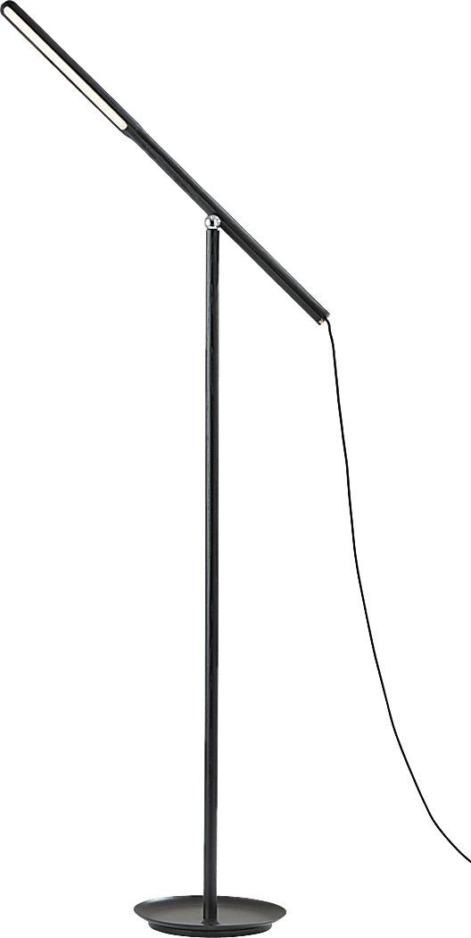 Keystone Court Black Floor Lamp