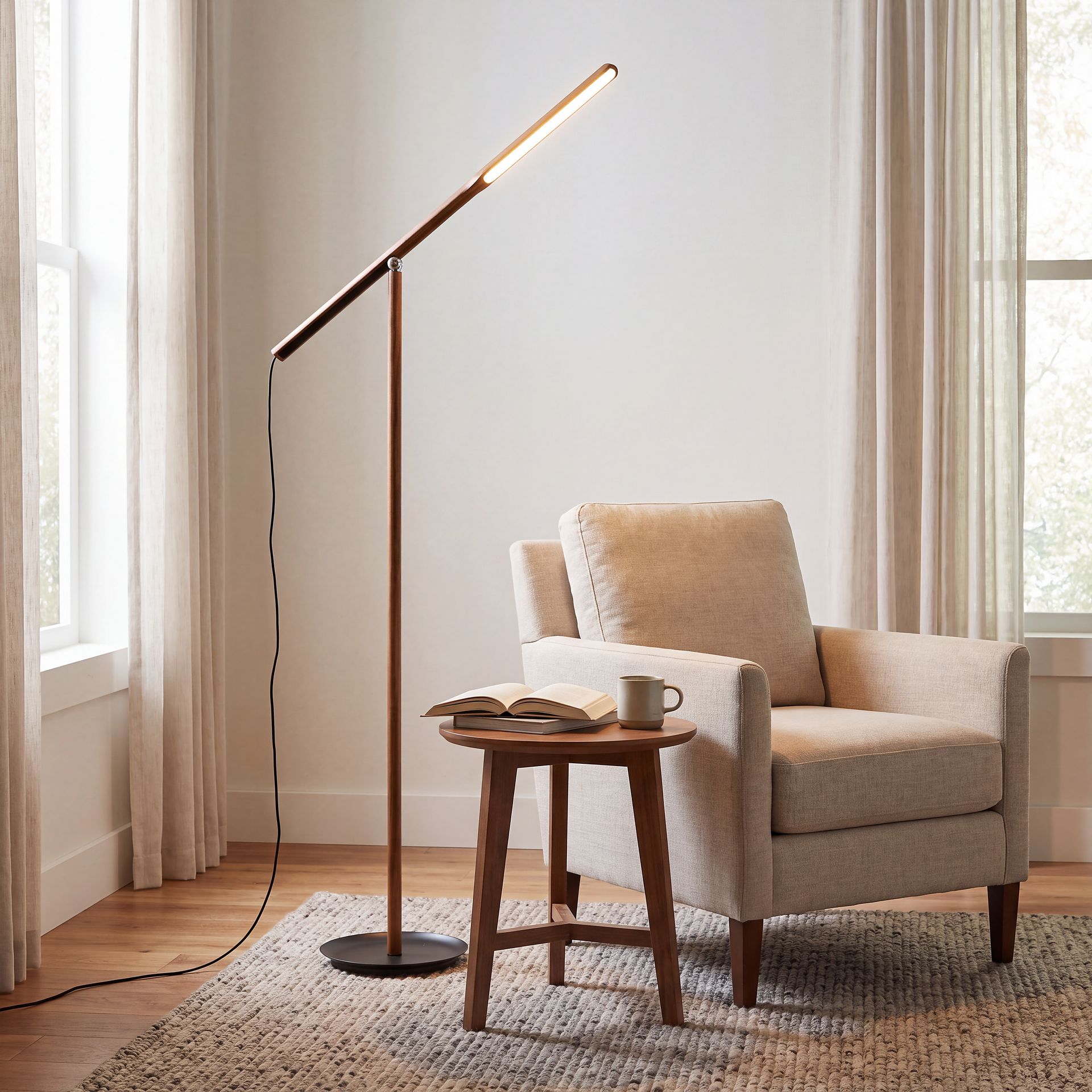 Keystone Court Walnut Floor Lamp - Image 11
