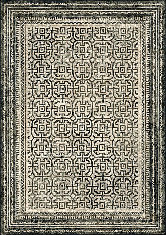Stacy Garcia Khalida Blue 8' x 11' Rug - Thumbnail - Image 1