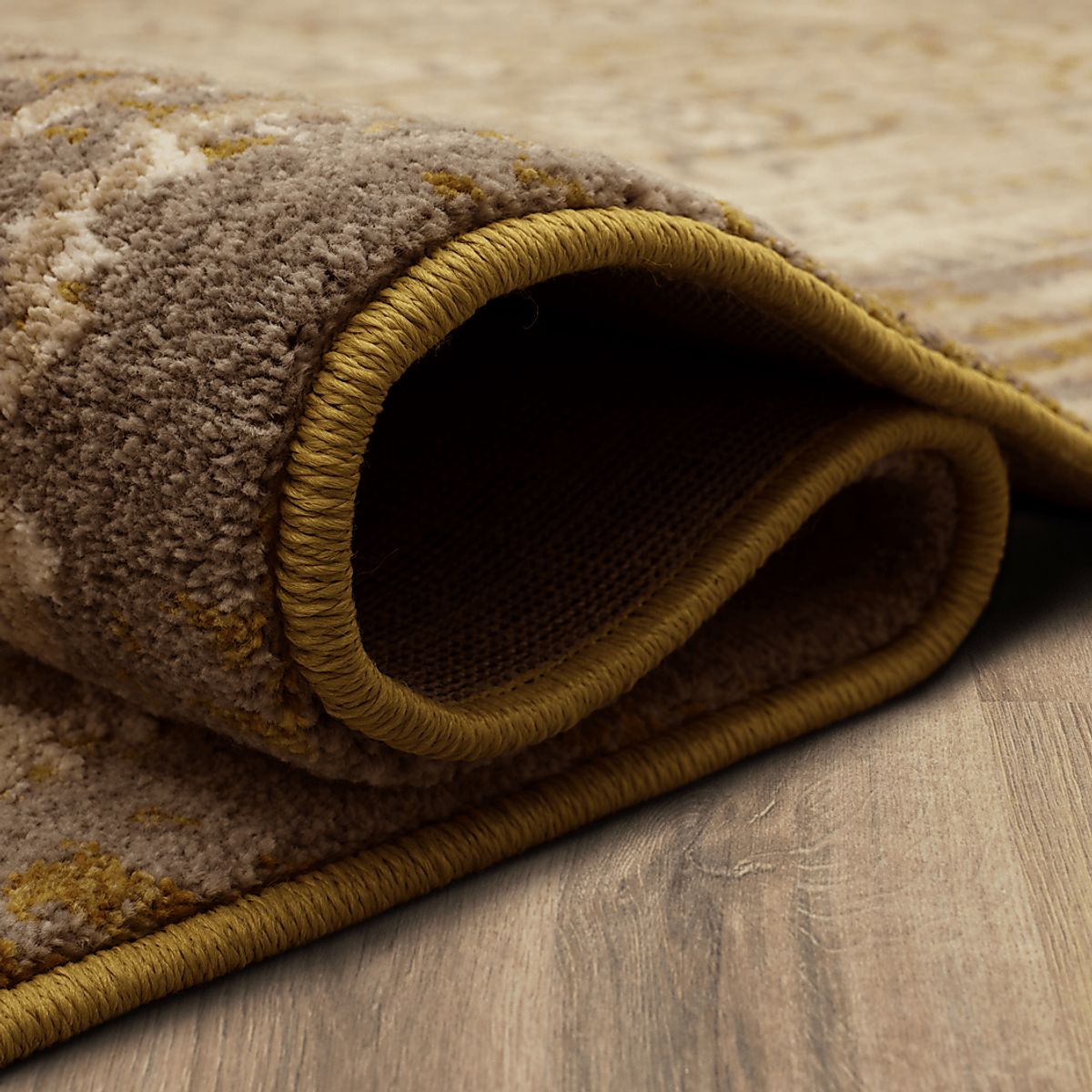Khalida Gold Yellow Rugs | Rooms to Go
