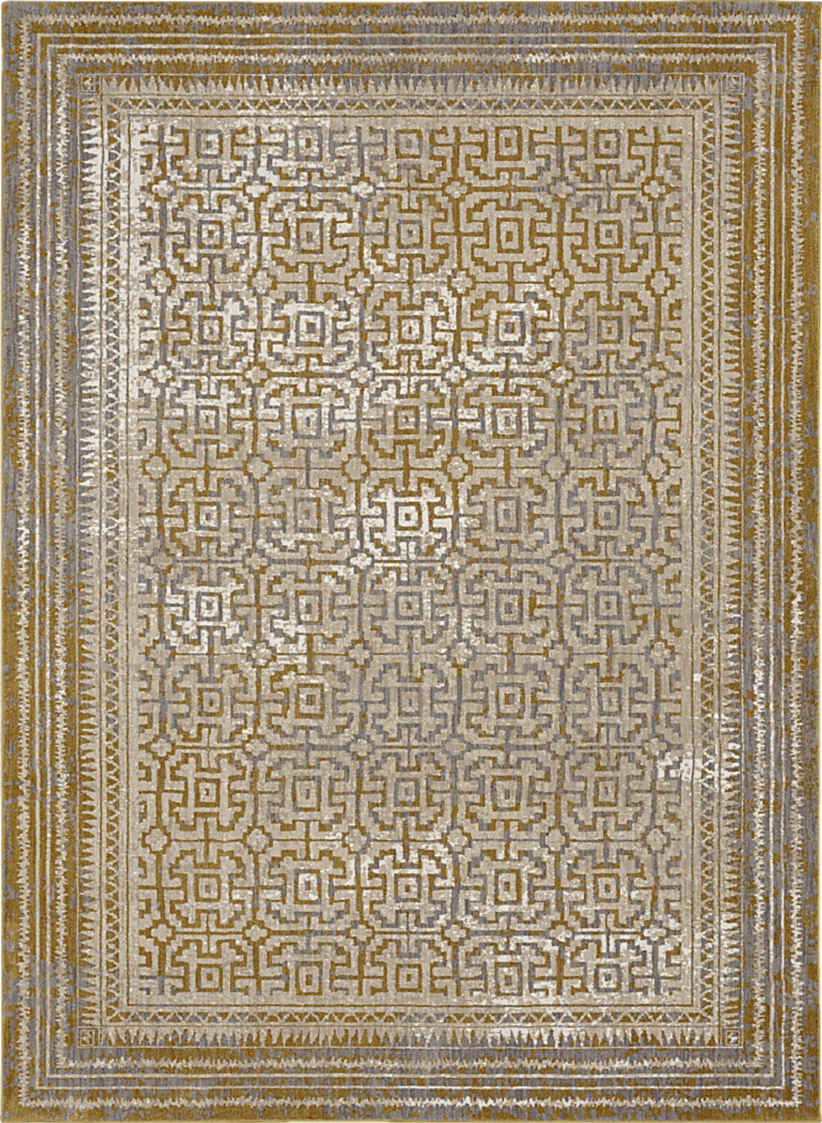 Khalida Gold Yellow Rugs | Rooms to Go