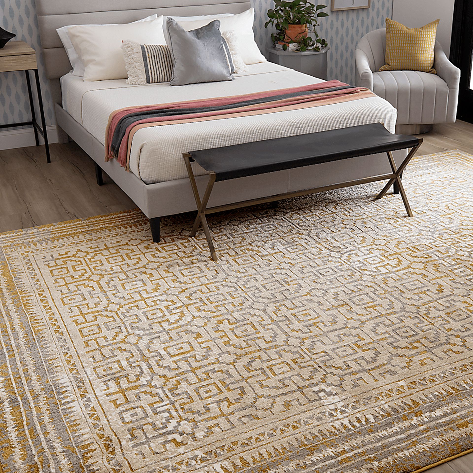 Khalida Gold 8' x 11' Rug - Image 3