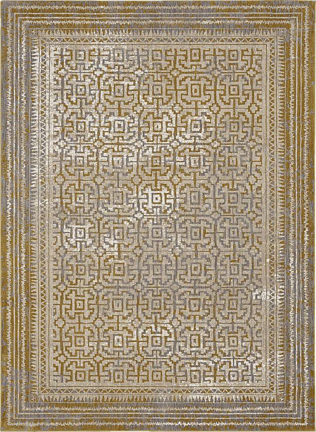 Khalida Gold 8' x 11' Rug - Thumbnail - Image 1