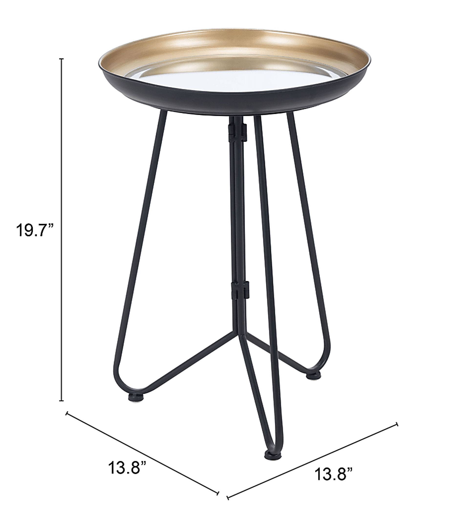 Kheer Gold Accent Table - Image 5
