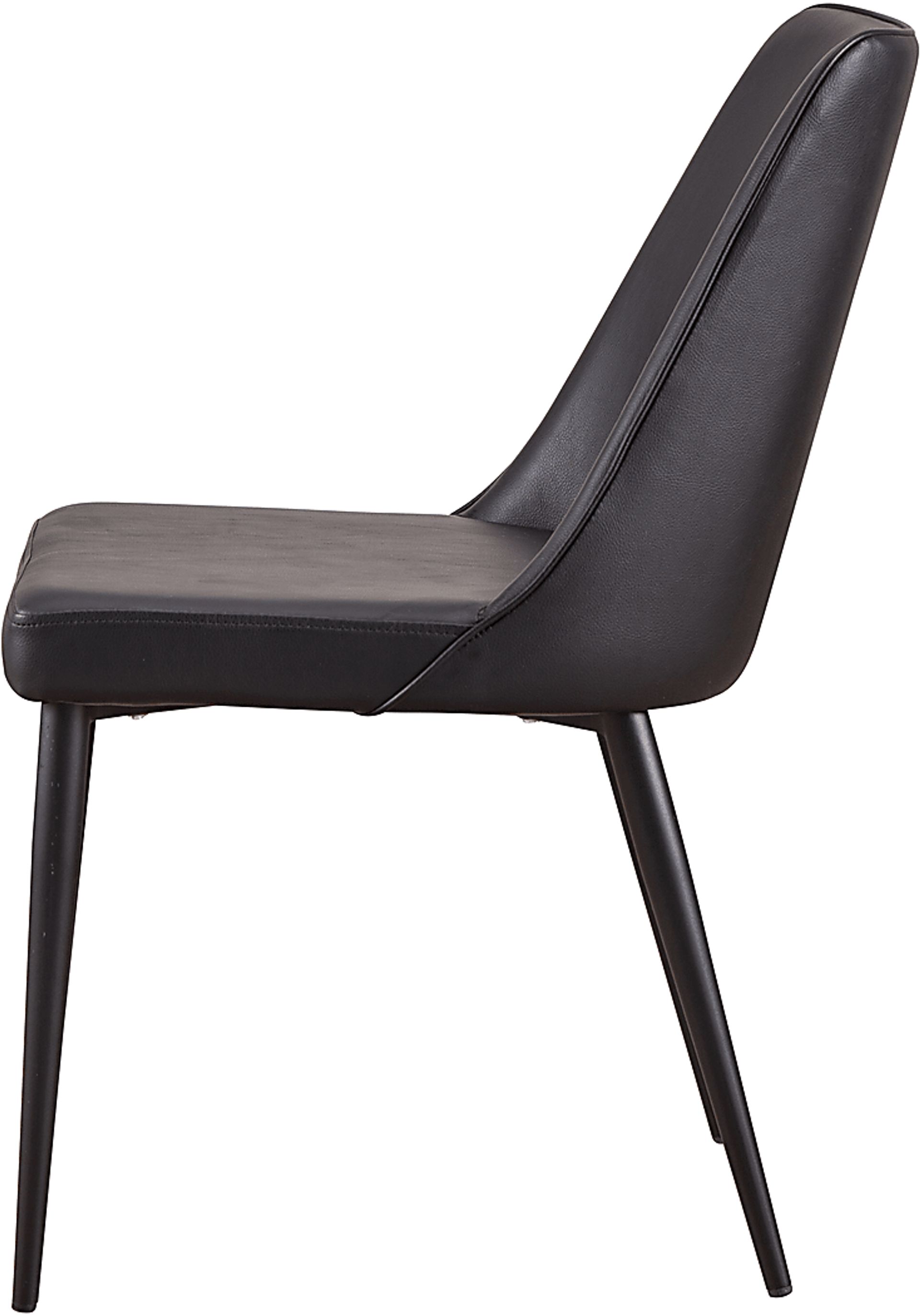 Khett Black Side Chair, Set of 2 - Image 3