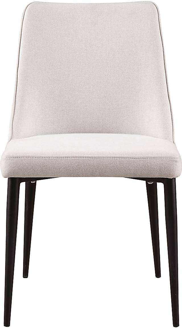 Khett White Side Chair, Set of 2 - Thumbnail - Image 2
