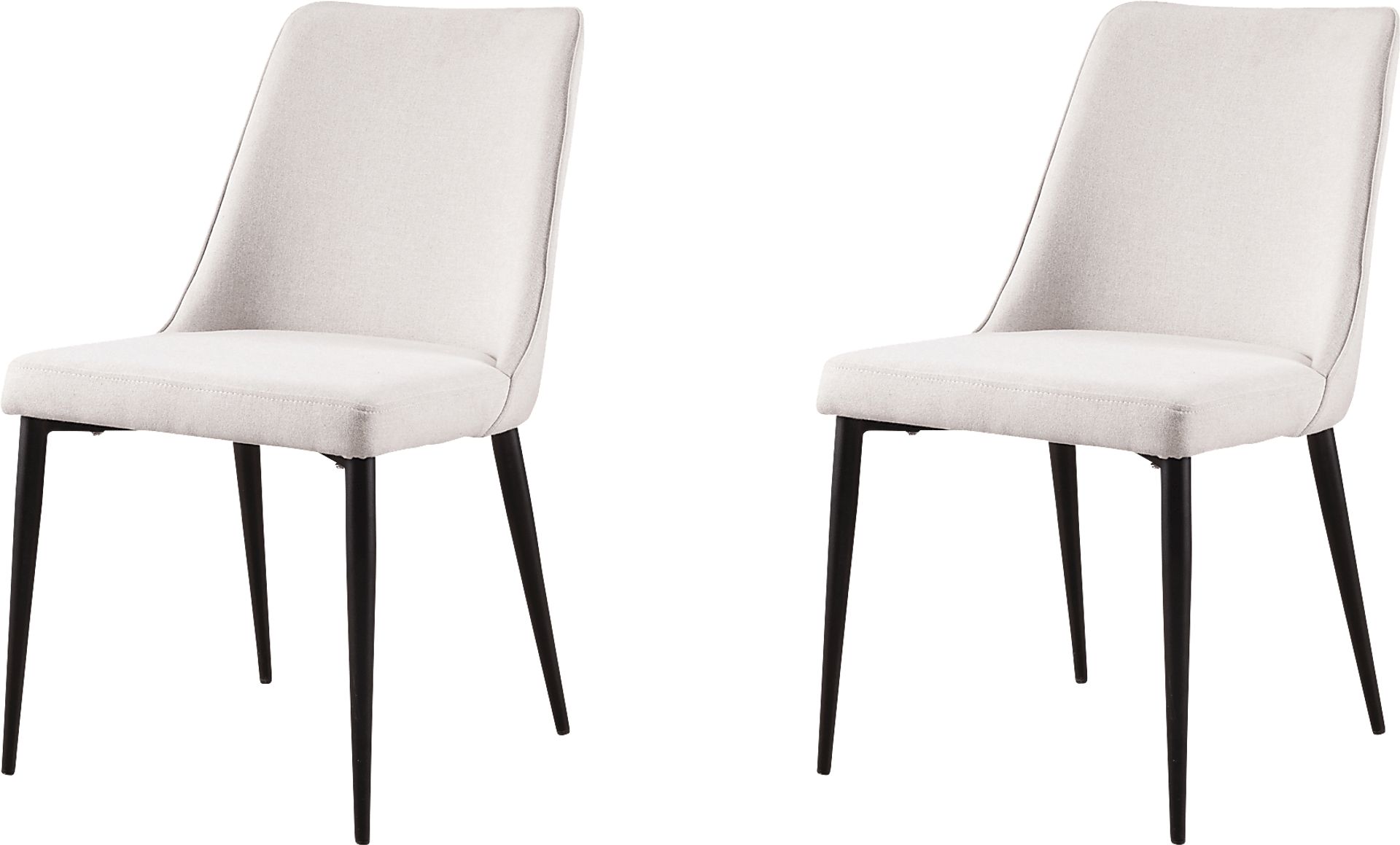 Khett White Side Chair, Set of 2 - Image 1