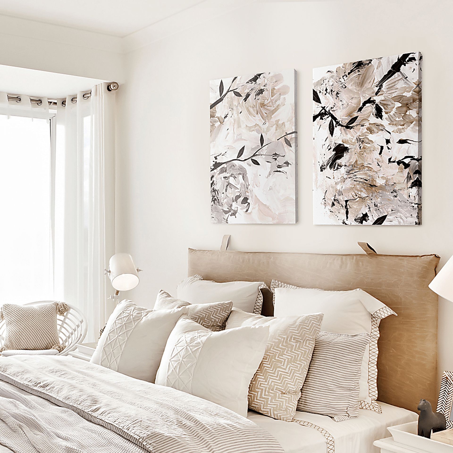 Khora Light Brown Canvas Wall Art - Image 2