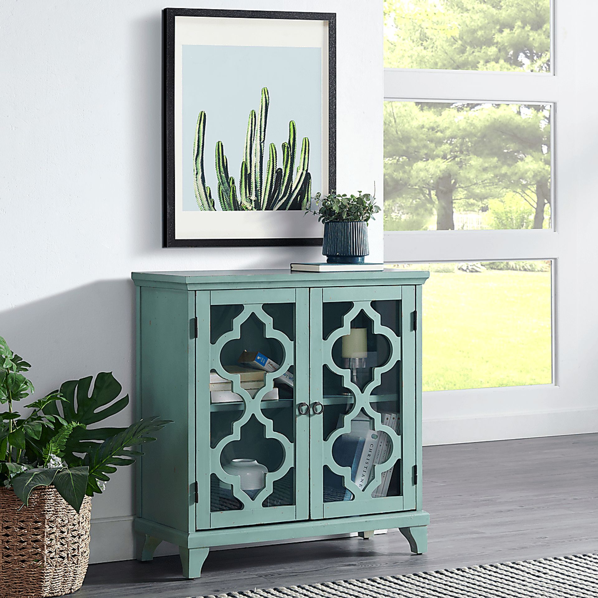 Khybar Blue Accent Cabinet - Image 6