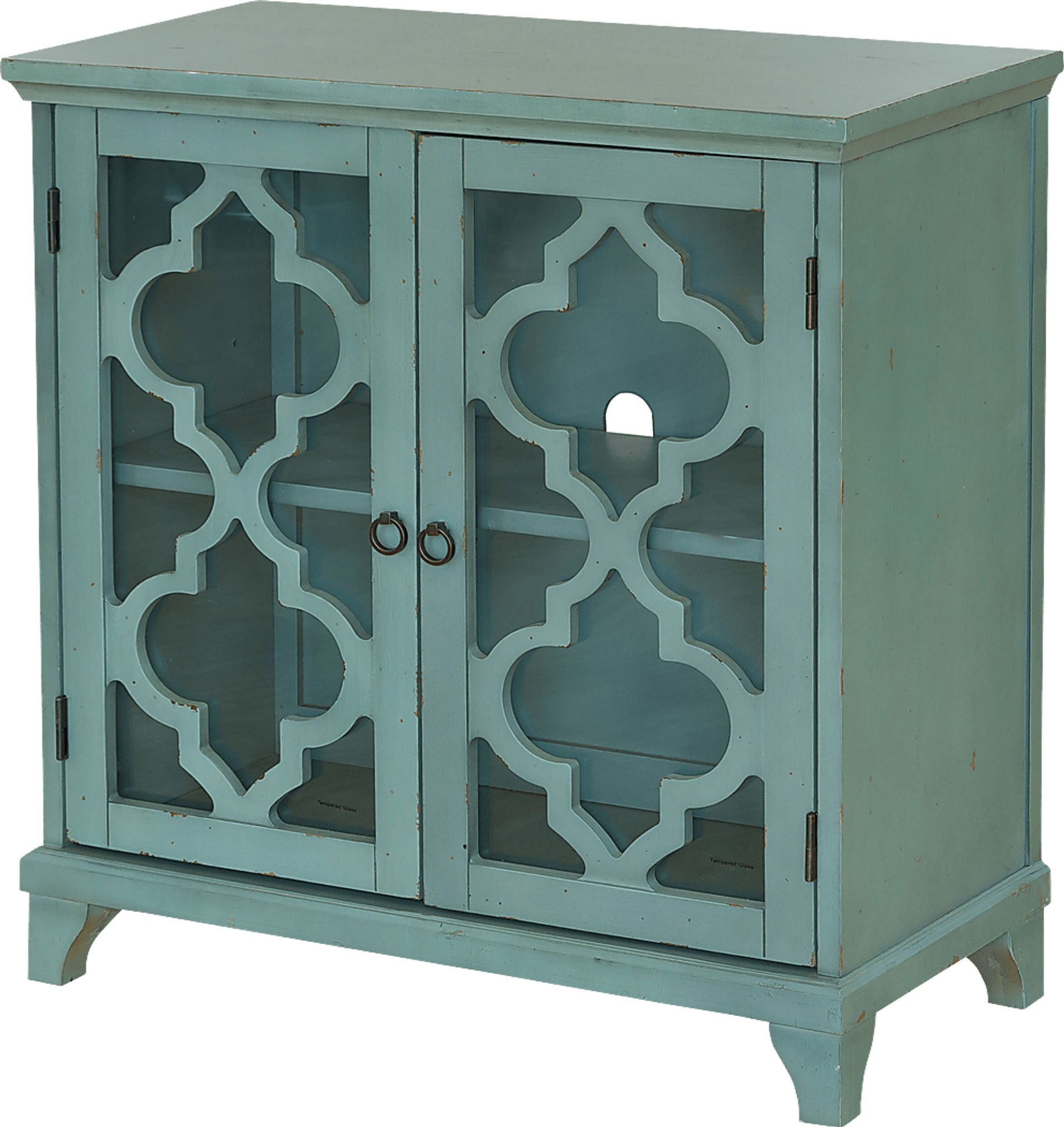 Khybar Blue Accent Cabinet - Image 1