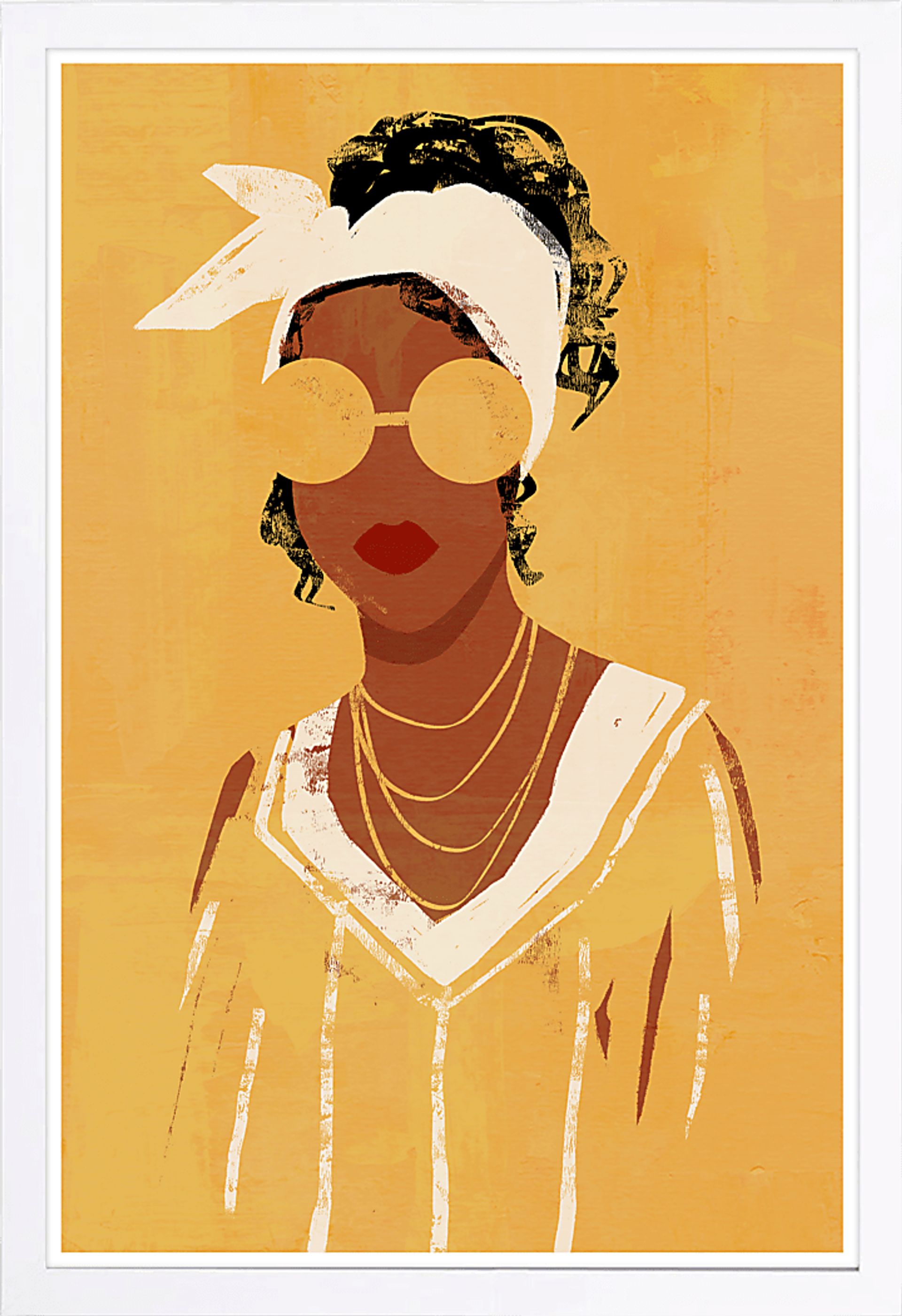 Kiara's Glow Yellow Artwork - Image 1