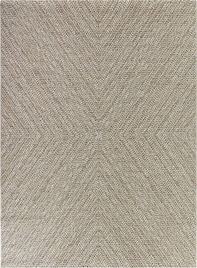 Kiawah Natural 5'3 x 7' Indoor/Outdoor Rug - Thumbnail - Image 1