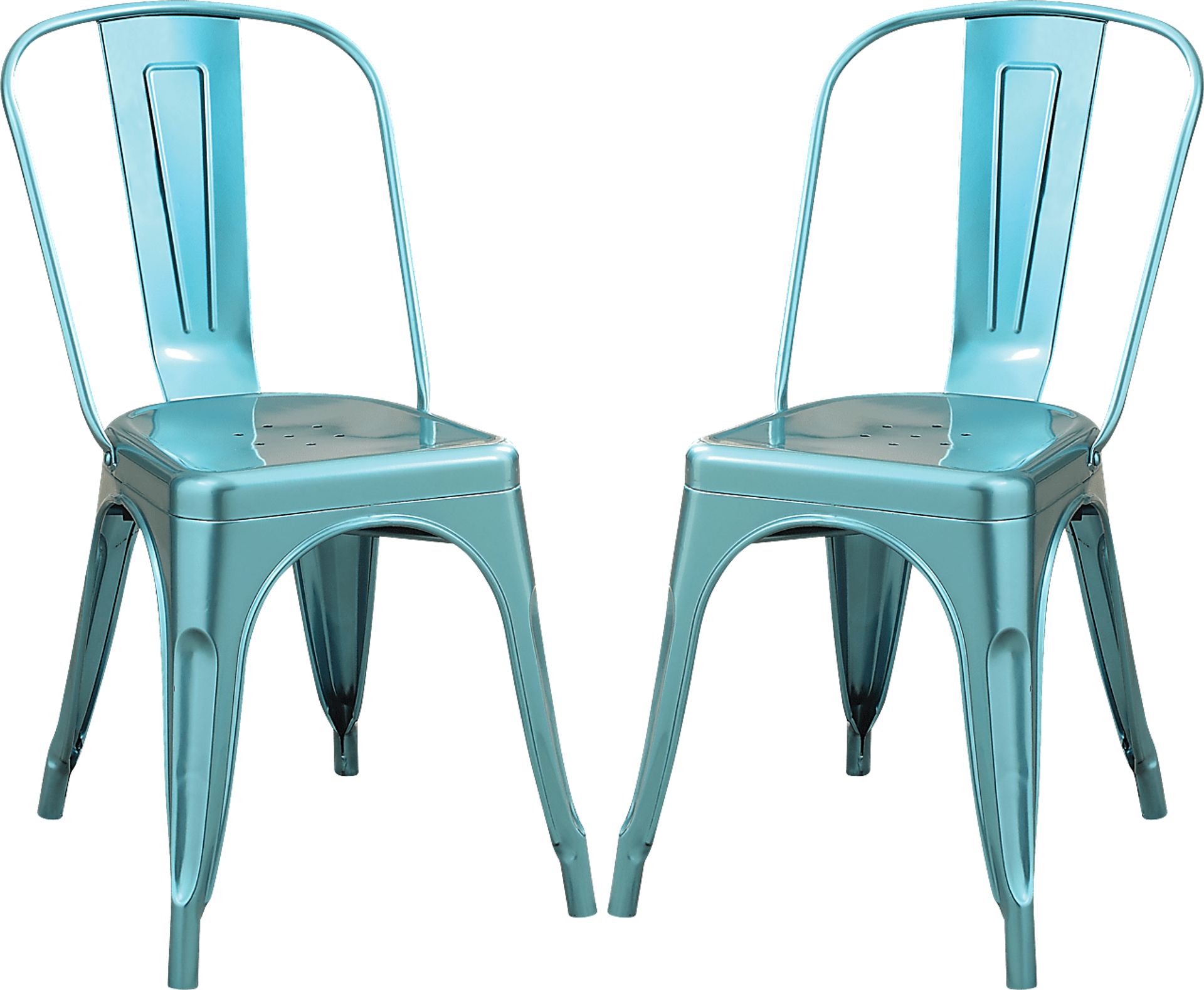 Kibbe Blue Side Chair (Set of 2) - Image 1