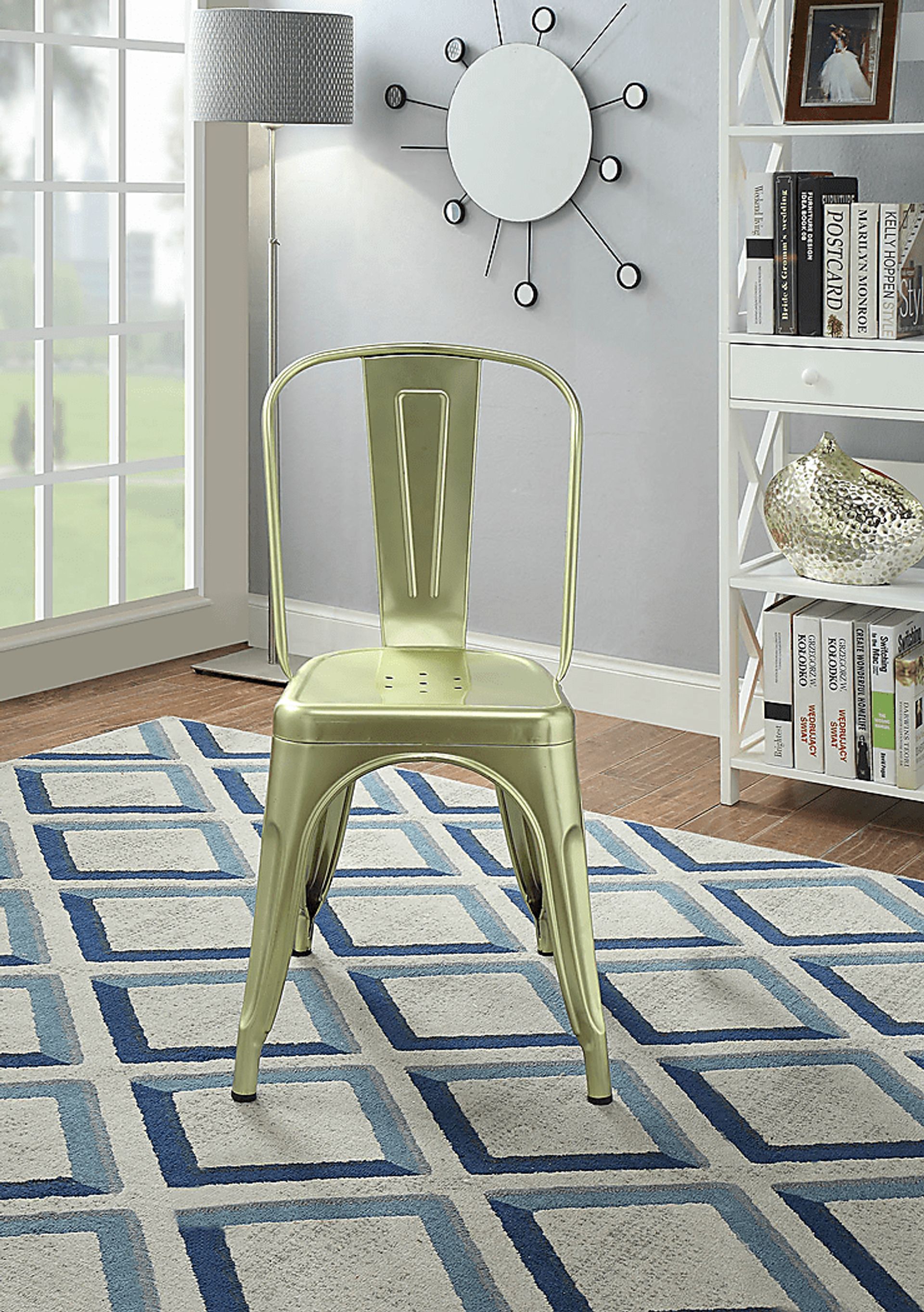 Kibbe Green Side Chair (Set of 2) - Image 4